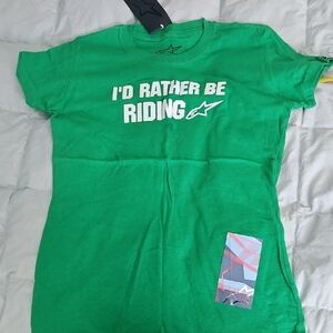 Alpinestars Vibrant Green Womans  Tee